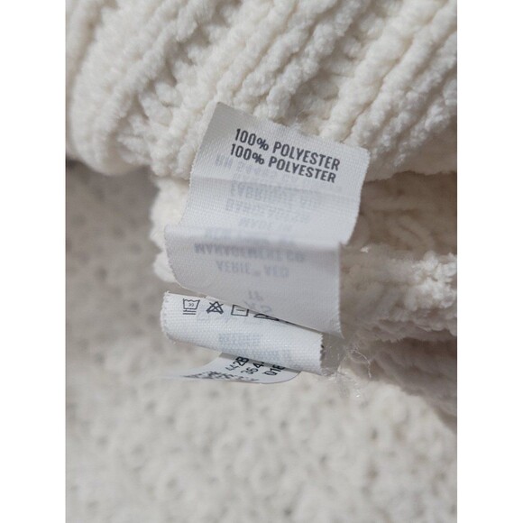 Aerie Cropped Cable Knit Hoodie Sweater Pull over size XS cream - Picture 3 of 6